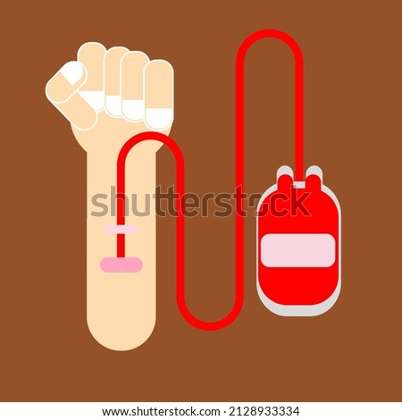 Foto d'archivio: World Blood Donor Day Concept Background Design