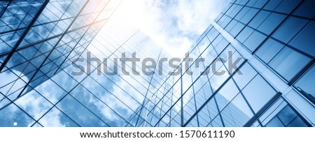 Stock fotó: Glass Facade Of Modern Office Building