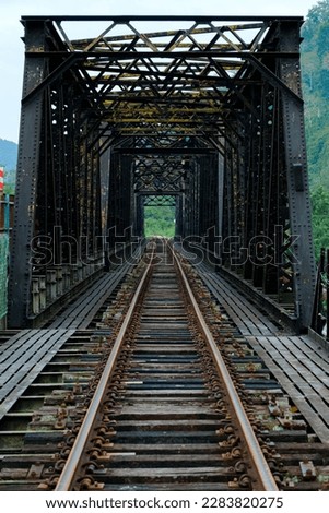 [[stock_photo]]: Railroad Track With Trains