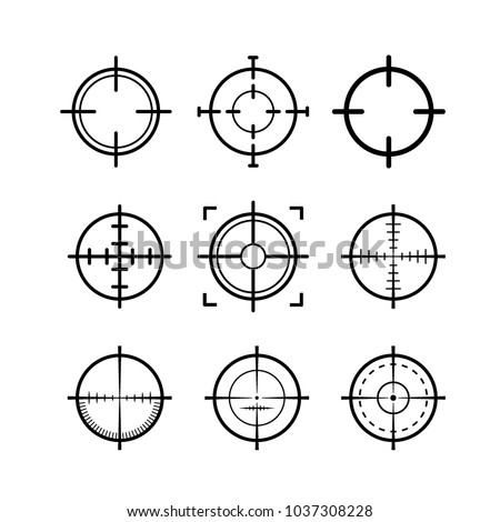 Stock fotó: Sniper Riflescope Vector Illustration