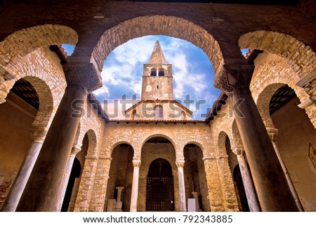 Euphrasian Basilica In Porec Croatia Stockfoto © xbrchx