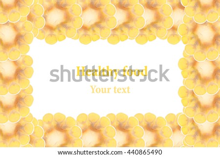 Сток-фото: Sliced Corn Cobs On A White Background Isolated Decorative Frame Food Background Copy Space Co