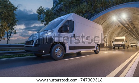 Сток-фото: Two Light Commercial Vehicles