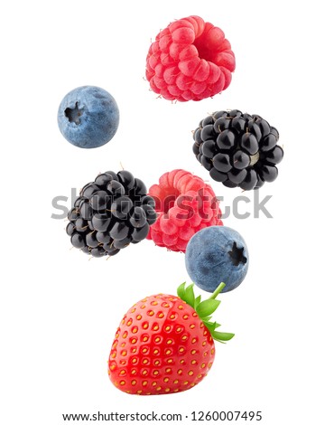 Stock photo: Wild Berries On Green Leaves