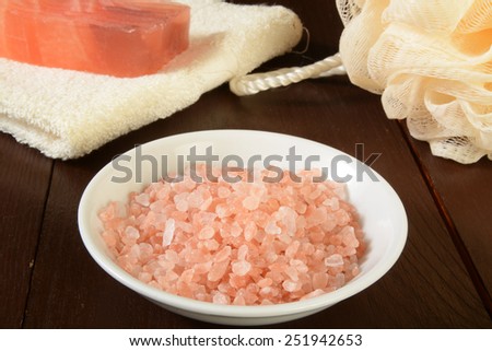 Bath Salt And Glycerine Soap [[stock_photo]] © MSPhotographic