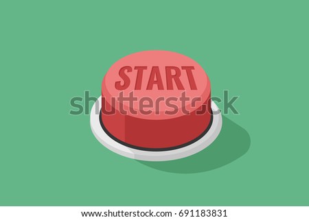 Foto stock: 3d Red Panic Button