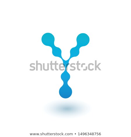 [[stock_photo]]: Water Molecular Initial Letter Y Logo Design Fluid Liquid Design Element With Dots And Shadow Stoc