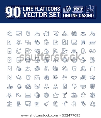 ストックフォト: Betting Phone Gambling Icon Vector Illustration