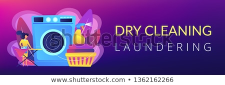 Stock fotó: Dry Cleaning And Laundering Concept Banner Header