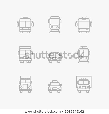 Transport Vehicle Truck And Car Simple Vector Icons For Web And Mobile Design Pack 1 Сток-фото © karetniy