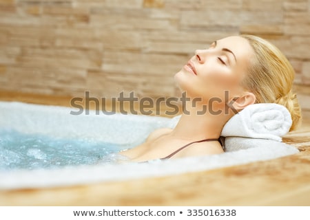 ストックフォト: Woman Relaxing In Jacuzzi