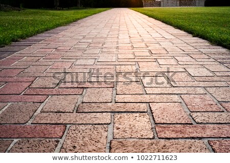 Сток-фото: Red Brick Walkway