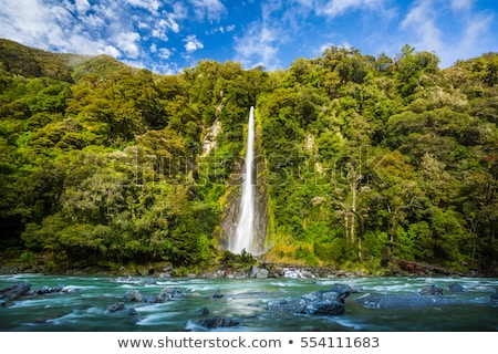 Сток-фото: Thunder Creek Fall New Zealand