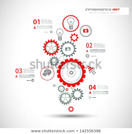 Foto stock: Infographic Design Template Ideal To Display Information