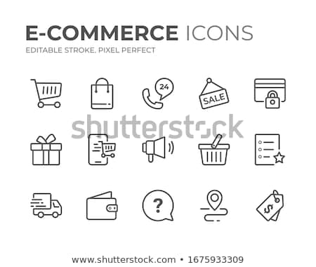 Stock photo: Vector E Commerce Icon Set