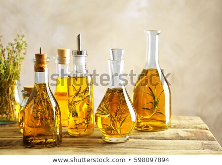 Zdjęcia stock: Olive Oil Flavored With Rosemary