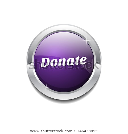 Stockfoto: Donate Purple Vector Icon Button