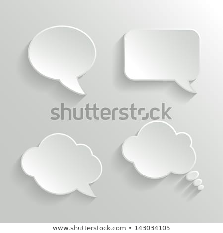 Stock fotó: Origami Paper Speech Bubbles