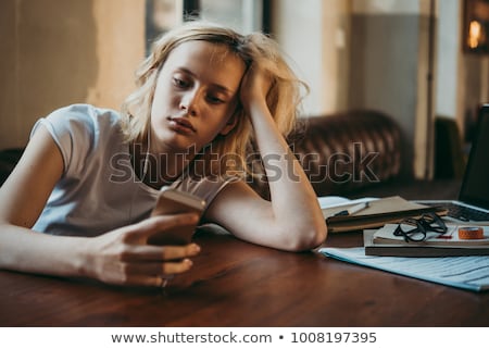 Foto stock: A Lazy Young Girl