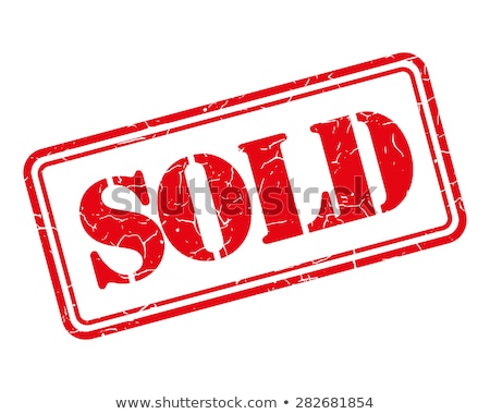 Foto stock: Sold Rubber Stamp