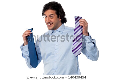 Hombre de negocios, elegir, un, corbata Foto stock © stockyimages