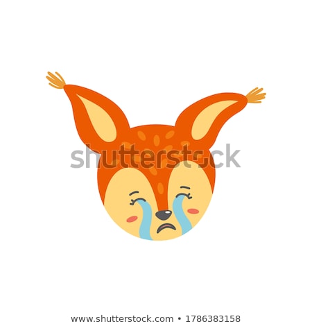 Zdjęcia stock: Emoji - Sad Orange Feeling Like Crying Isolated Vector
