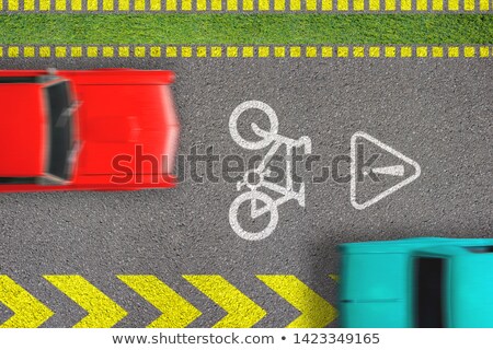 Foto stock: Cycle Lane Concept