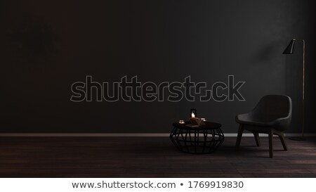 [[stock_photo]]: Black Canvas On The Wooden Floor 3d Rendering