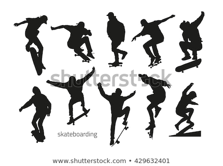 Stock photo: Skater Skateboarder Silhouette