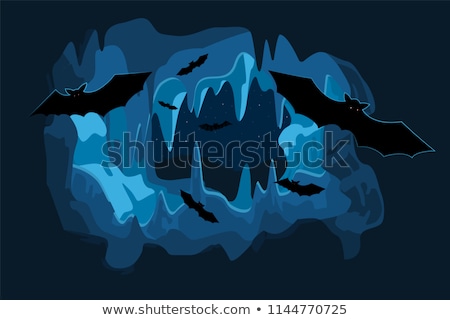 Foto stock: Bat In A Cave