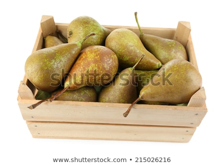 ストックフォト: Garden Pears In Wooden Box