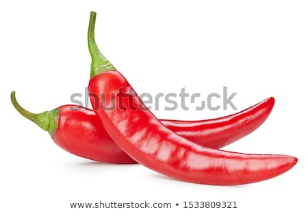 Stock foto: Cayenne Chile Peppers Paths