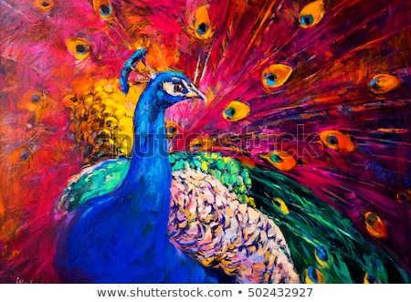 Stock photo: Colorful Original Oil Painting