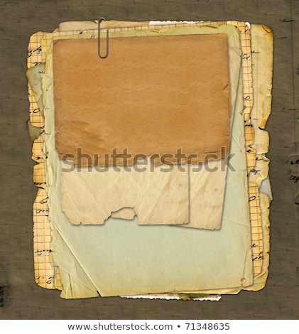 Stok fotoğraf: Old Archive With Letters Photos On The Abstract Grunge Backgrou