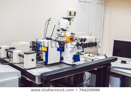 Stok fotoğraf: Confocal Optical Laser Scanning Microscope For Biological Samples
