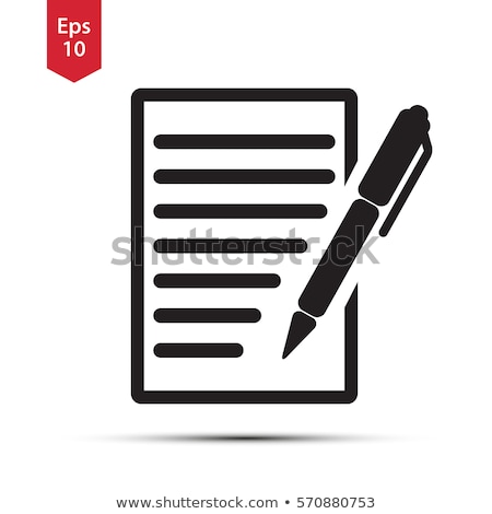 Foto stock: Pen And Paper