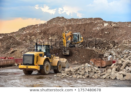 Сток-фото: Old Wheel Loader Bulldoze