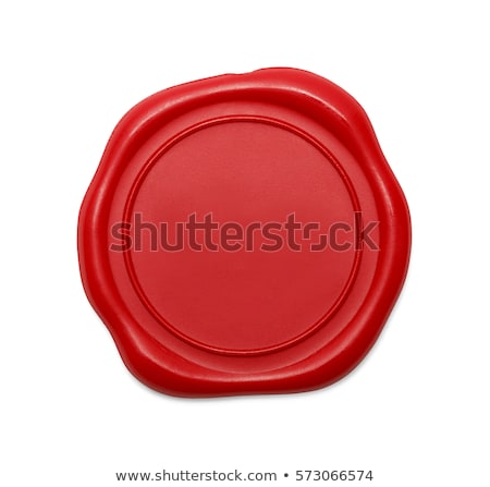 Foto stock: Red Wax Seal