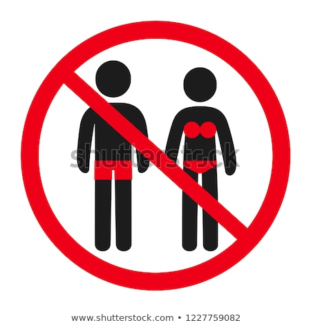 Zdjęcia stock: Stop Sign On Female Panties