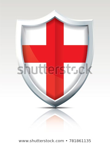 Shield With England Flag Stockfoto © ojal