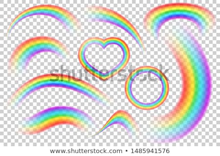 Сток-фото: Heart Shaped Rainbow Ribbon
