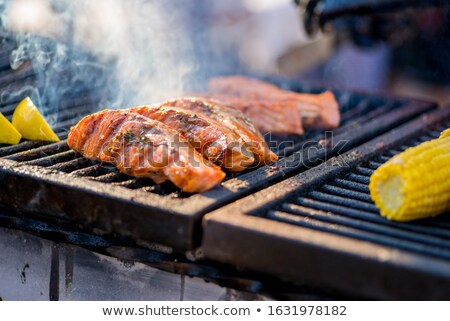 Stockfoto: Fired Fish On The Stove