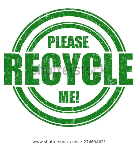 Foto stock: Please Recycle Me Stamp