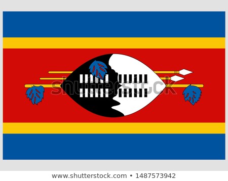 Stock fotó: United Kingdom And Swaziland Flags