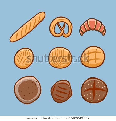 Foto stock: Nine Sliced Loaves Of Various Breads