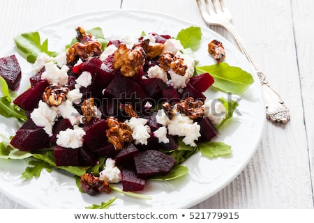 Stock fotó: Beetroot Salad With Feta And Olive Oil