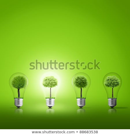 [[stock_photo]]: Green Tree Inside Light Bulb 3d Rendering