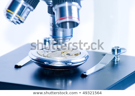 Stockfoto: Vintage Microscope For Watch Repair