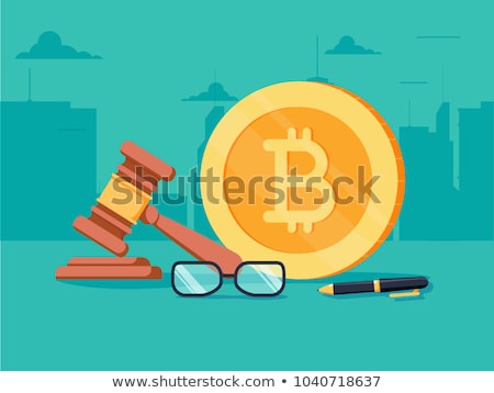 Foto stock: Regulation Of Cryptocurrency Isometric Flat Vector Concept