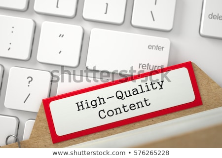 Sort Index Card High Quality Content 3d Rendering Foto d'archivio © Tashatuvango